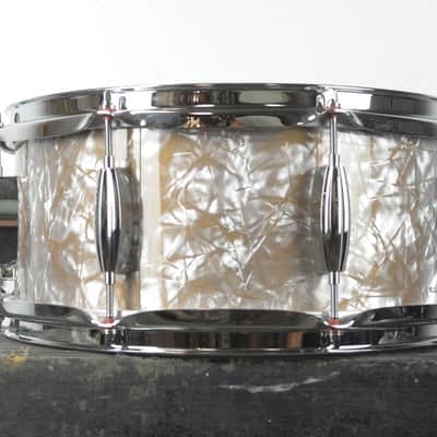 Standard Drum Co 6x13 Gold Dust Pearl Mahogany Snare Drum image 5