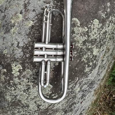 Antique York Professional Cornet #108179 Silver Plate c.1935 — Patent Pistons, Gold Wash Bell, Player Condition image 8