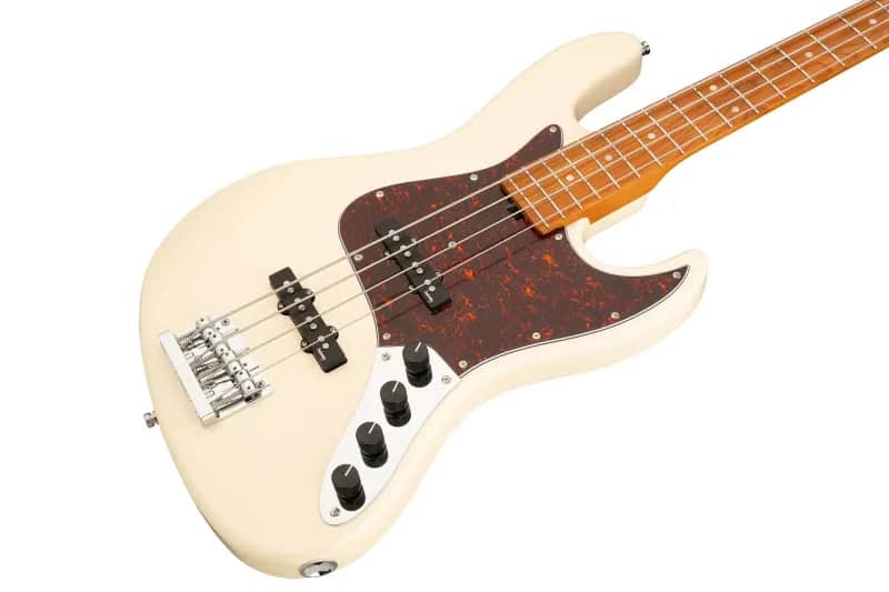 Sadowsky MetroExpress 21-Fret Vintage J/J Bass, Roasted Maple Fingerboard, 4-String - Solid Olympic White High Polish image 1