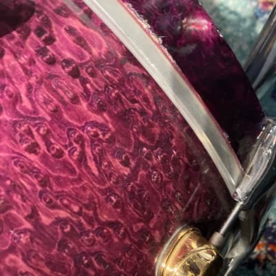 Carmine Appice’s Complete Mapex Orion Series Set, 6-Piece Plus Hardware and Cases! Excellent!! - Birdseye Transparent Violet image 25