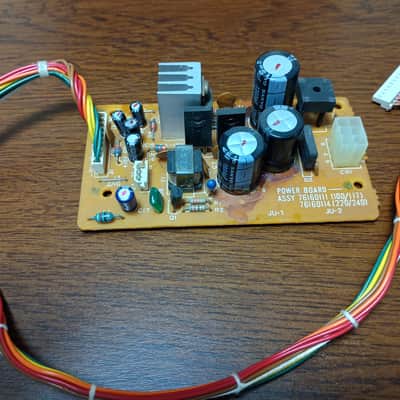 Roland αJUNO-1 / αJUNO-2 Power Supply Board | Genuine Roland Part #76160111 | 100–117V Version | Cleaned | Glue Residue Under Caps