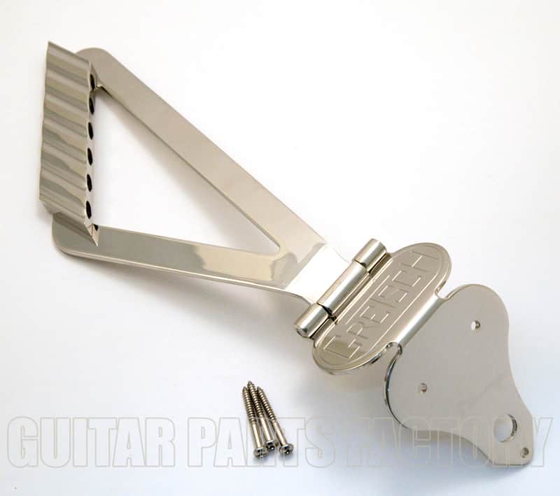 006-9833-000 G100 Synchromatic Tailpiece Gretsch Chrome Guitar Tailpiece image 1
