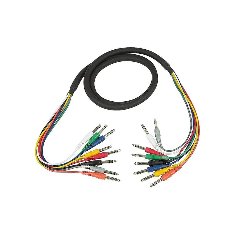 Hosa CSS802 CSS802 8 1/4" TRS Patch Snake - 2 Meter image 1