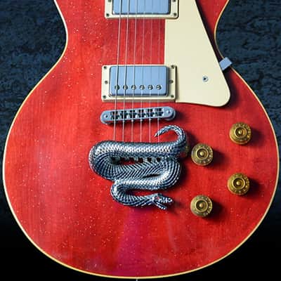 Gibson Tailpiece bridge custom made Snake Chrome image 2