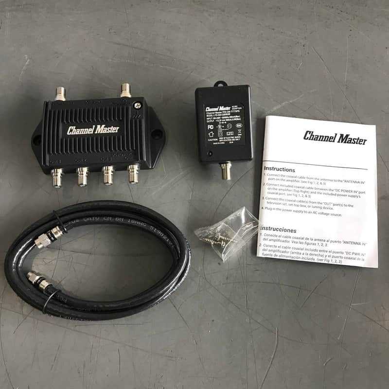 coaxial booster box AMP - VRA900B - Broadband - Cable TV - Antenna Signal HDTV antenna with amplifier kit / TV signal booster 2026 Upgraded TV Antenna, 3500+