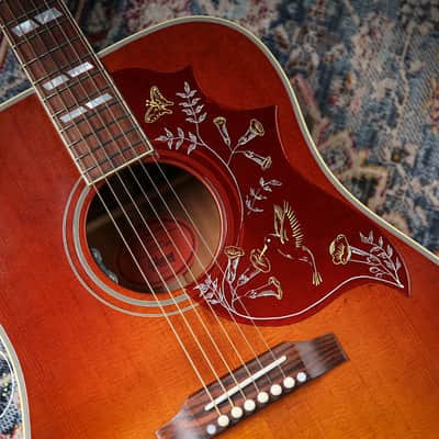 Gibson Custom 1960 Reissue Hummingbird Heritage Cherry Sunburst image 9