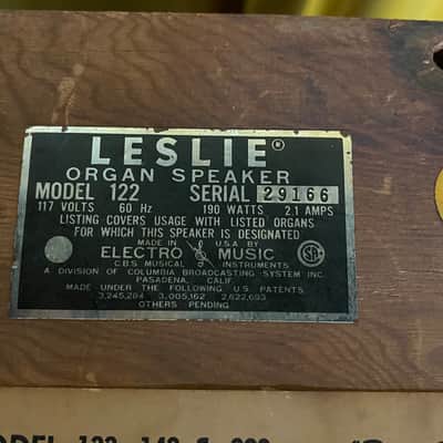 Leslie 122 Speaker for Hammond Organ / B3 C3 A100 image 10