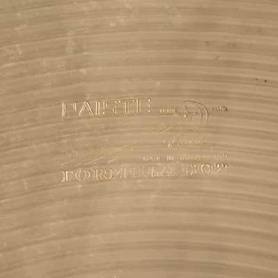 1979 Black label Paiste 20" Formula 602 Medium Ride Cymbal image 10