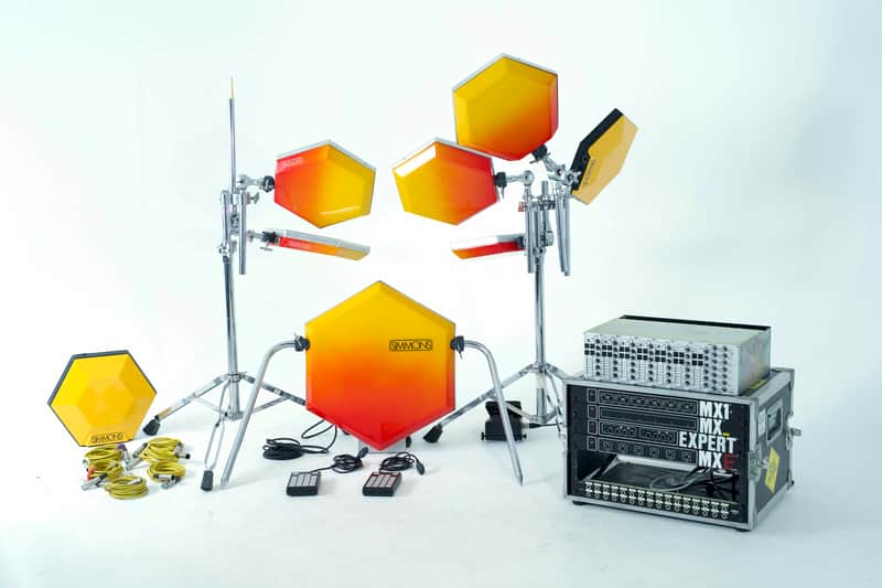 Simmons SDS5 / SDSV Modular Drum Synthesizer with Hi Hat Module + 7 Pads + MIDI in ATA Cases 1981 image 1