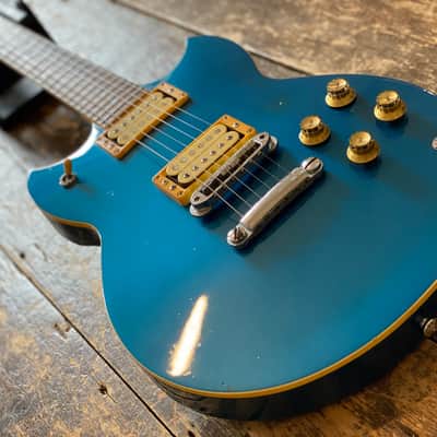 Vintage 1982 Japanese Yamaha SG800s Factory Metallic Blue w/ Vintage Leatherette Case image 6