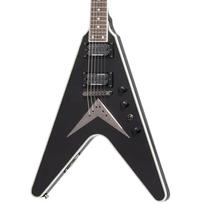 Epiphone Dave Mustaine Signature Flying V Custom Guitar w/ Seymour Duncan Pickups - Black Metallic image 1