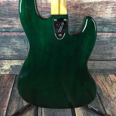 Used Fender 1976 Left Handed Jazz Bass with Hard Shell Case image 7