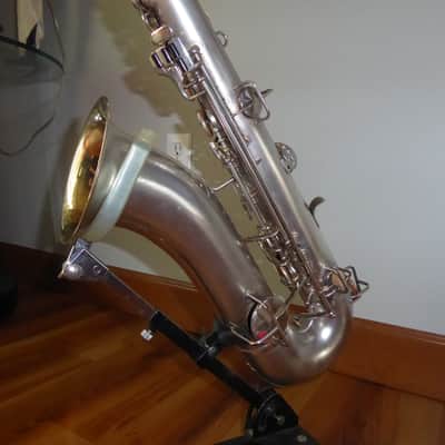 King TENOR SAXOPHONE 1924 - SILVER SATIN image 5