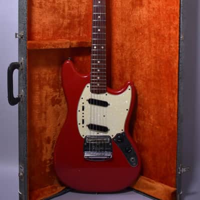 1965 Fender Mustang Dakota Red L-Series 'A' Neck w/OHSC image 1