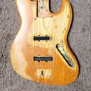 Vintage 1972 (4-Bolt) FenderJazz Bass Body - Original Natural Finish 72 1970s 70s