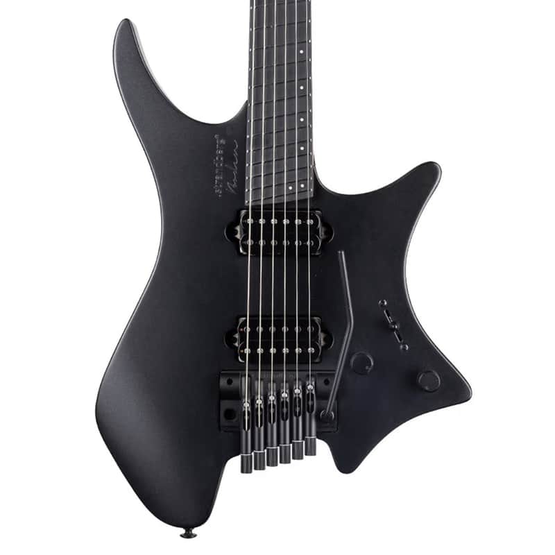 Strandberg Boden Metal NX 6 Tremolo Headless Multi-Scale Guitar w/ Gig Bag - Black Granite image 1