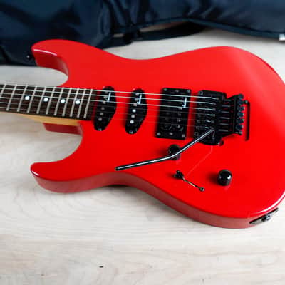 Charvel DK-065 SSH Model 3 Lefty 1990 Ferarri Red Made in Japan MIJ w/ Bag image 6