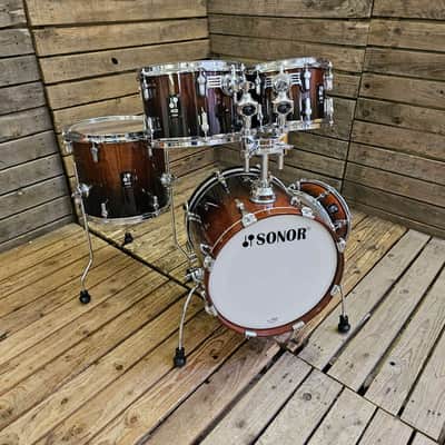 Drum Kit Sonor AQ2 Series 7ply Maple Safari Brown Fade USED! RKAQK220626 image 4