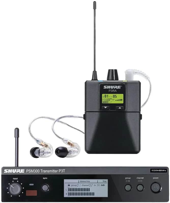 Shure PSM300 Stereo Personal Monitor System P3TRA215CL image 1