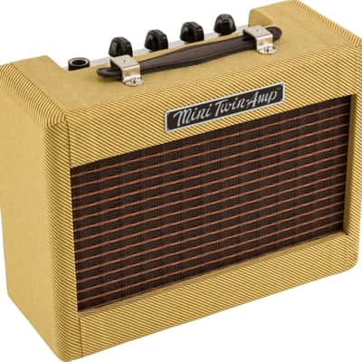 Fender Mini '57 Twin-Amp 1W Battery Practice Amp, Tweed image 3