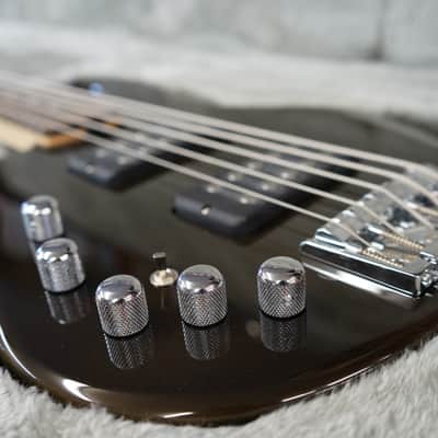 ESP E-II AP-5 See Thru Black Left Handed 5-String Bass w/Case NOS image 10
