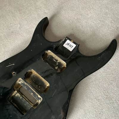 Black HH Left Handed Guitar Basswood Body image 10