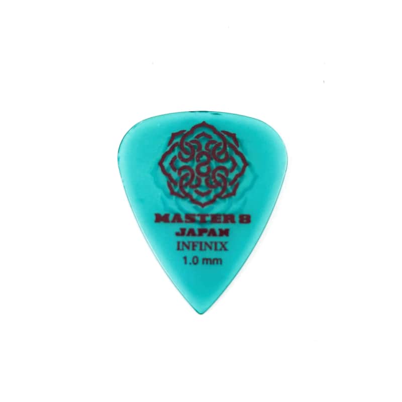 Master 8 INFINIX Hard Polish Grip Guitar Picks 1.0mm Heavy 6-Pack image 1