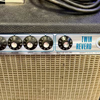 Fender 1975 Twin Reverb Silverface 2x12 Guitar Combo Serviced Nirvana Cobain image 7