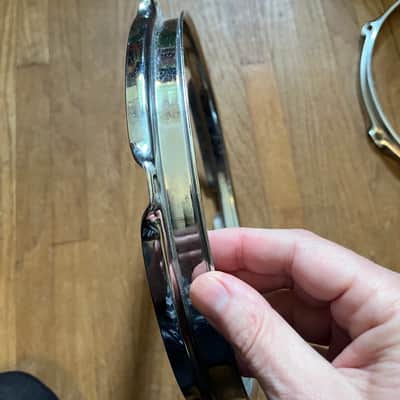 Unknown or Ludwig triple-flange 10” hoops Late 20th century / unknown - Chrome image 2