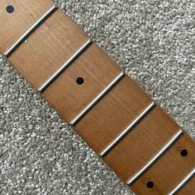 Douglas Roasted Maple Wood 4 String Bass Neck, 20 Frets Fingerboard Fretboard image 5
