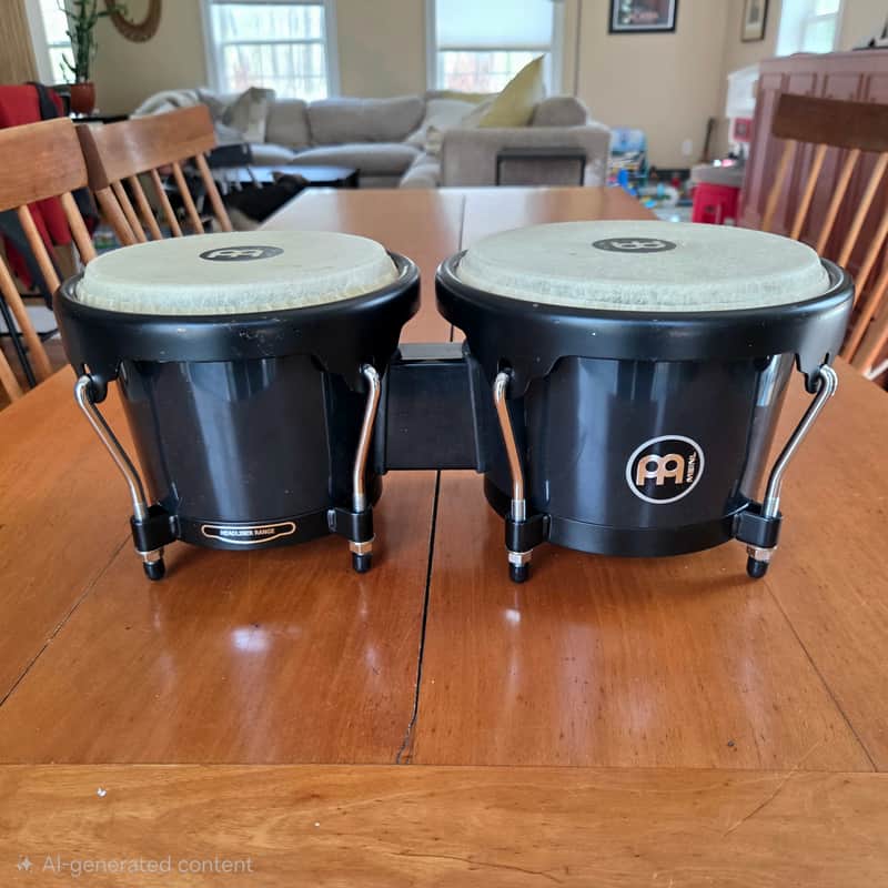Meinl Headliner Series Bongos - Black - HB50-BK image 1