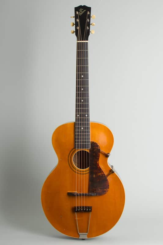Gibson  L-1 Arch Top Acoustic Guitar (1917), ser. #38456, black chipboard case. image 1