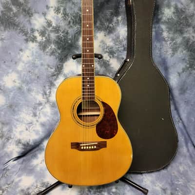 2002 Hofner Acoustic Guitar Model HAS-05GC New Strings Pro Setup Original Soft Shell Case image 1
