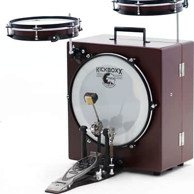 Toca Percussion Kickboxx Suitcase Drum Set with Kickboxx, 10" Snare, 10" Tom, and 3 Acce... image 1
