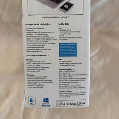 Apogee Duet 2 USB Audio Interface 2011 - 2012 - Black image 14