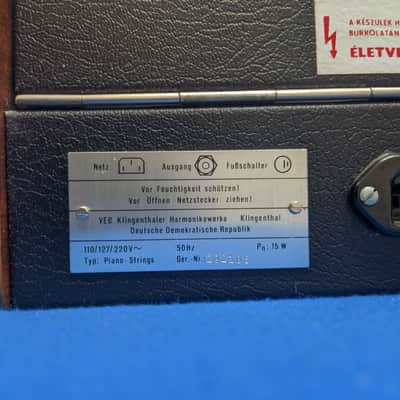 Vermona Piano Strings with original hard-case (vintage analog strings synthesizer, 1978, DDR) image 20