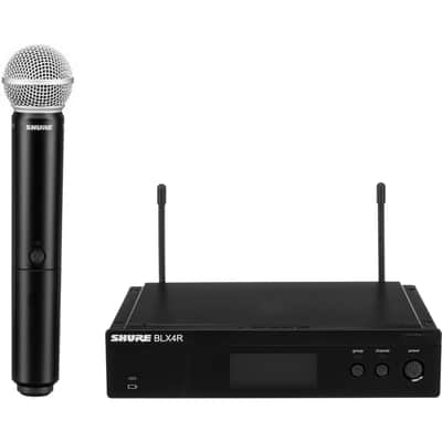 Shure BLX24R/SM58 Rackmount Wireless Handheld Microphone System with SM58 Capsule (H10: 542 to 572 MHz) image 2