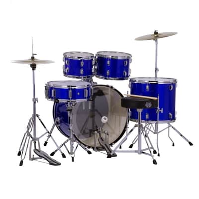 Mapex Comet 5pc Drum Kit with Cymbals - 22" Bass Drum-Indigo Blue image 2