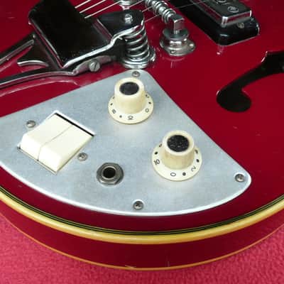 Teisco EP-2L Hollow Body Electric Guitar Japan Vintage 1960's Red image 14