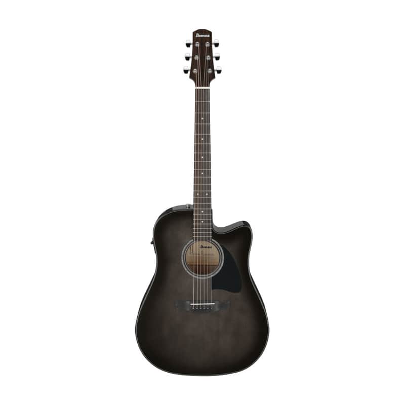 Ibanez Advanced Acoustic AAD77CE Solid Sitka / Flamed Maple Ac/El Cutaway Trans Black Sunburst Gloss image 1