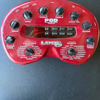 Line 6 POD 2.0 Multi-Effect and Amp Modeler 2000 - 2002 - Red image 1