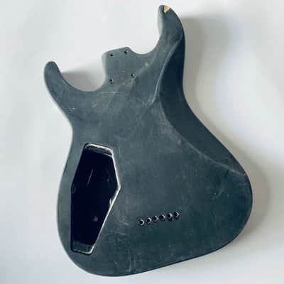 Custom DIY Project HH Black Guitar Body image 13