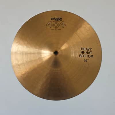 Paiste 404 Heavy Hi-Hat 14" - Paper Thin Top 797g - Light Bottom 992g image 4