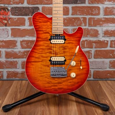 Ernie Ball Music Man Willcutt Limited Axis Super Sport HH Quilted Maple Top Lava Burst 2019 w/OHSC image 1