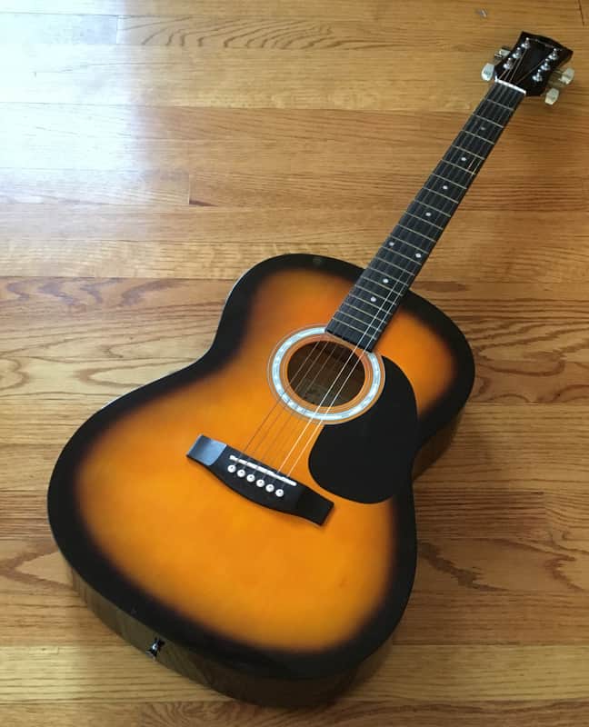 martin tobacco sunburst Martin Smith OM Style W-101-SB-PK Faded Tobacco Sunburst 6-String Acoustic  Guitar Original