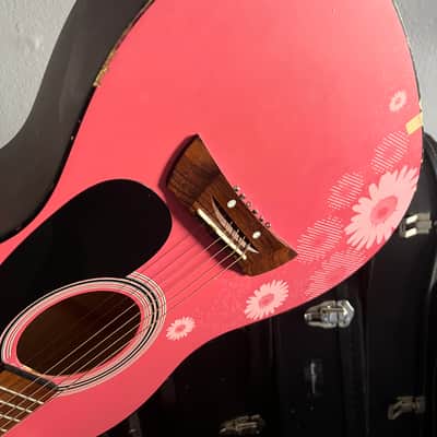 First Act EL3036 3/4 Size Acoustic Guitar 2009 - Pink image 9