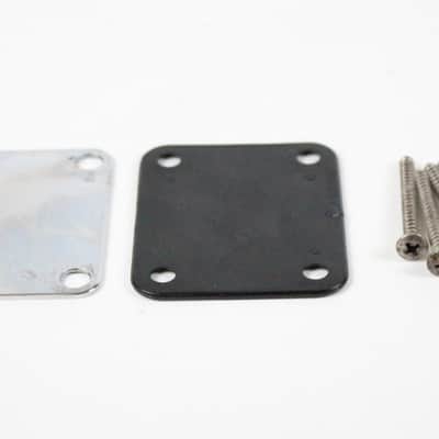 1977 Vintage Fender Precision Bass/Jazz/Telecaster Bass NECKPLATE USA 4-Bolt 1970s w/Original Screws and Gasket image 4