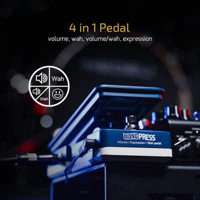 HOTONE Cory Wong Signature Press Pedal 4 in 1 Switchable Wah & Active Volume & Passive Expression Effects Pedal with Visible Pedal Position Indicators (Shipping from US/EU local warehouse) image 2