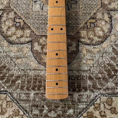 Fender Roasted Maple Jazz Bass® Neck, 20 Medium Jumbo Frets, 9.5", Maple, C Shape image 1