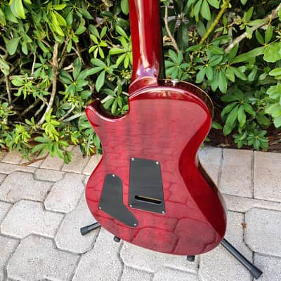 PRS Singlecut Trem 10 Top Birds Black Cherry Pre-Lawsuit Model *UNPLAYED* 2003 image 17